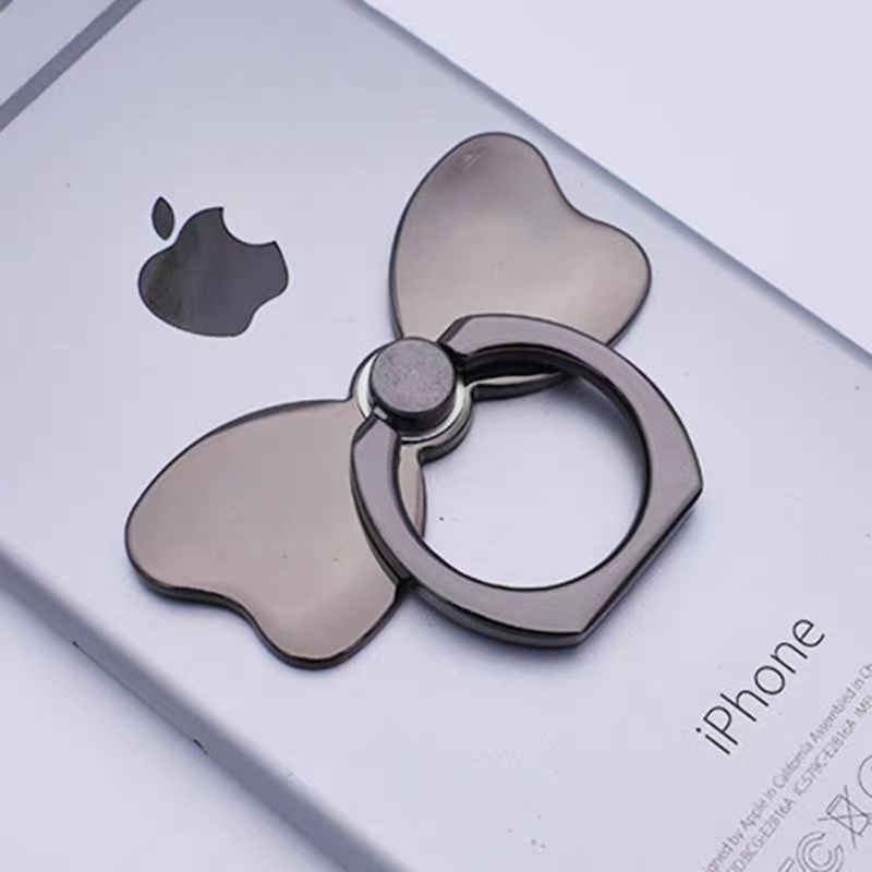 Metal Bow Rotation Phone Ring Holder Universal Grip & Stand
