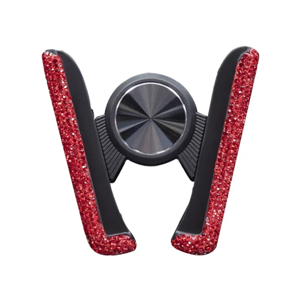 Diamond Crystal Car Phone Holder Air Vent Mount for Stylish Secure Driving