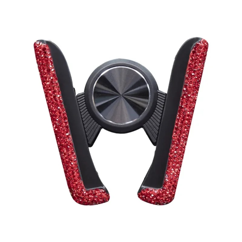 Diamond Crystal Car Phone Holder Air Vent Mount for Stylish Secure Driving