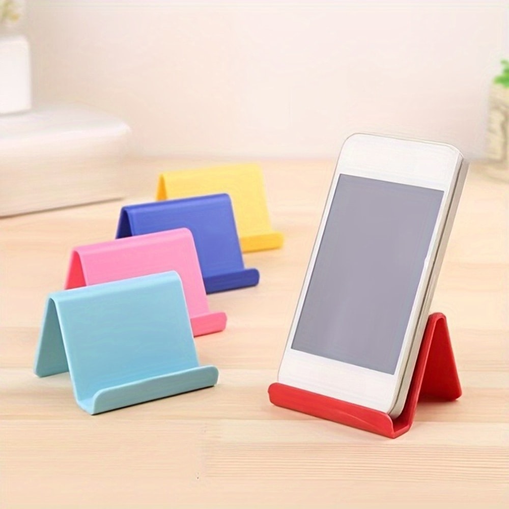 Portable Phone Stand Adjustable Desktop Tablet Holder Compact Foldable Support Rack