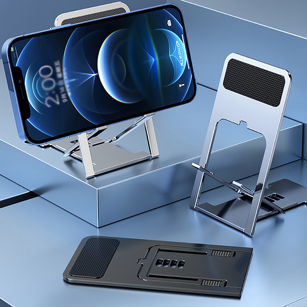 Adjustable Foldable Phone & Tablet Stand Desk Holder for iPhone iPad
