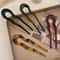 Elegant Tortoiseshell U Shaped Hair Fork Clip for Women Stylish Acetate Hair Pin