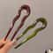 Elegant Tortoiseshell U Shaped Hair Fork Clip for Women Stylish Acetate Hair Pin