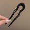 Elegant Tortoiseshell U Shaped Hair Fork Clip for Women Stylish Acetate Hair Pin