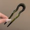 Elegant Tortoiseshell U Shaped Hair Fork Clip for Women Stylish Acetate Hair Pin