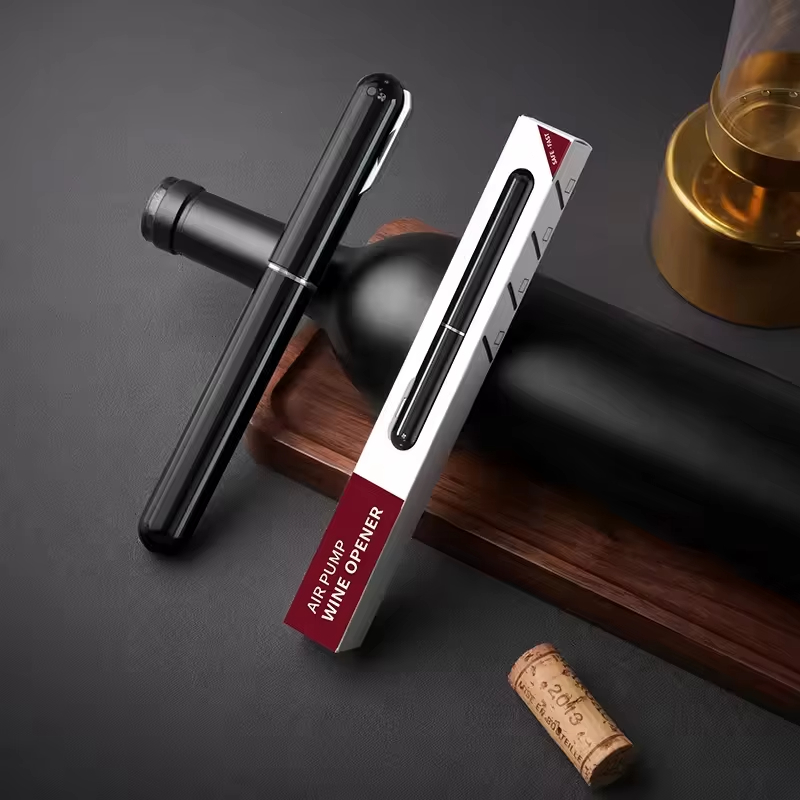 Air Pressure Wine Opener Portable Pump Cork Remover With Foil Cutter 4