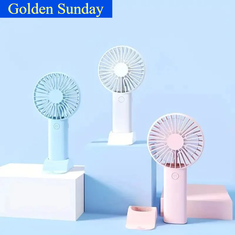 Portable USB Fan with Phone Holder Handheld Mini Fan for Desk and Travel Cooling