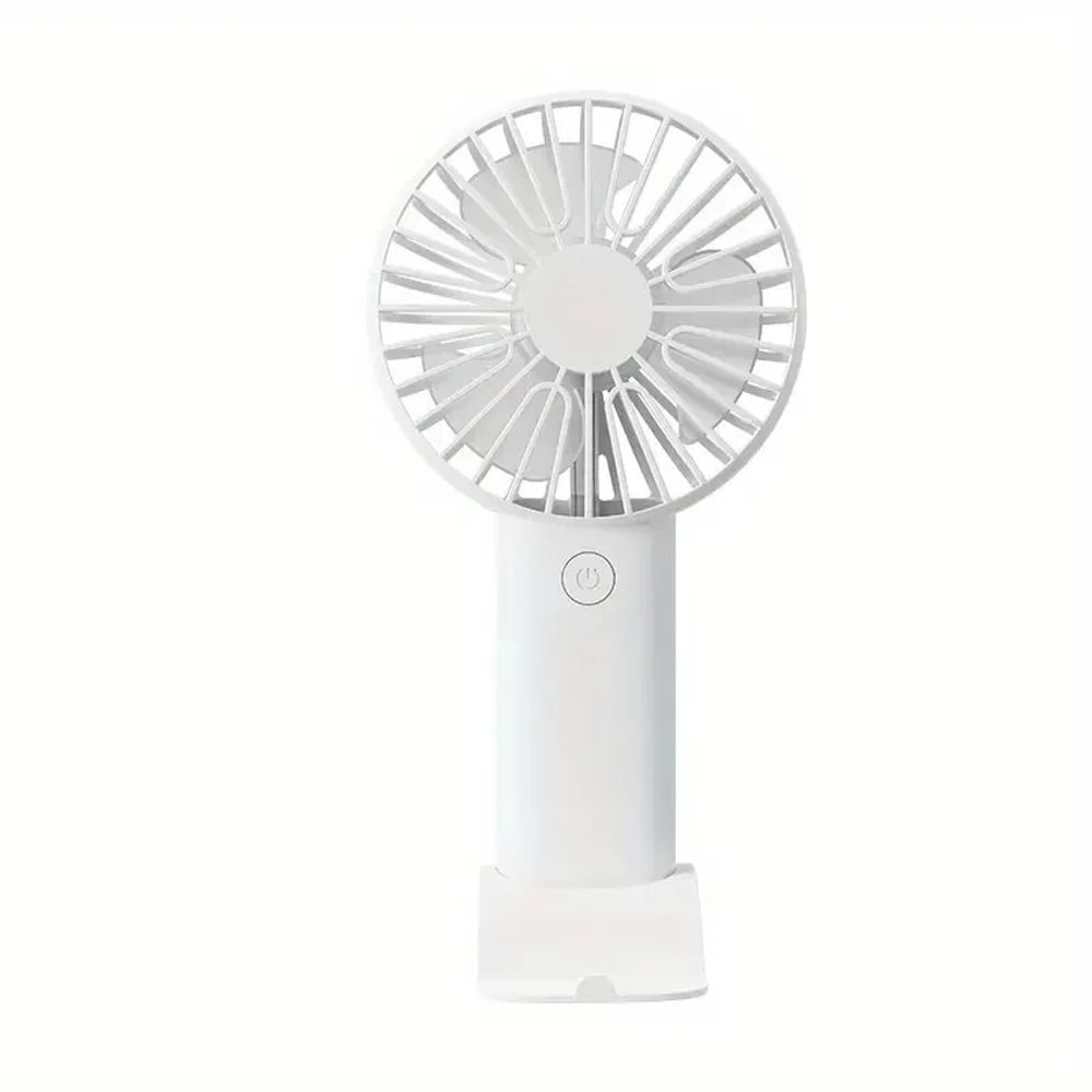 Portable USB Fan with Phone Holder Handheld Mini Fan for Desk and Travel Cooling