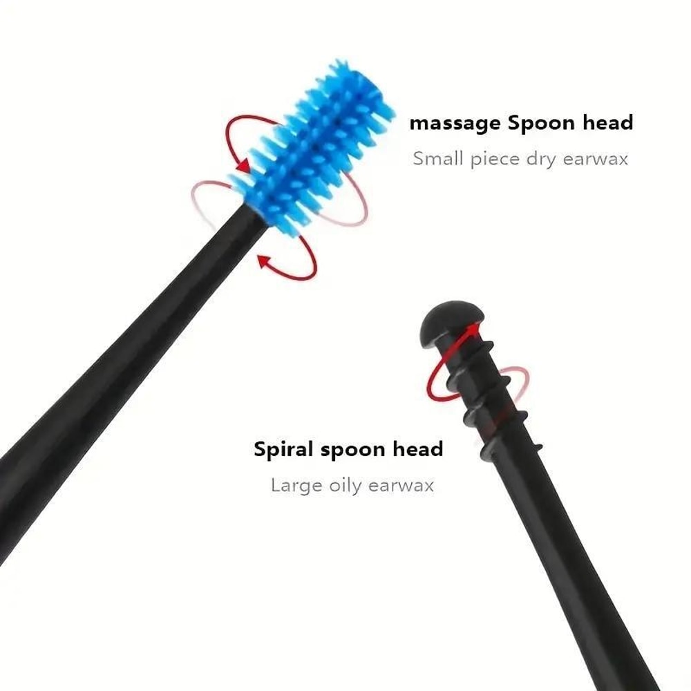 Spiral Ear Pick Set Double Ended Ear Cleaning Tool Safe Ear Wax Remover Kit 4