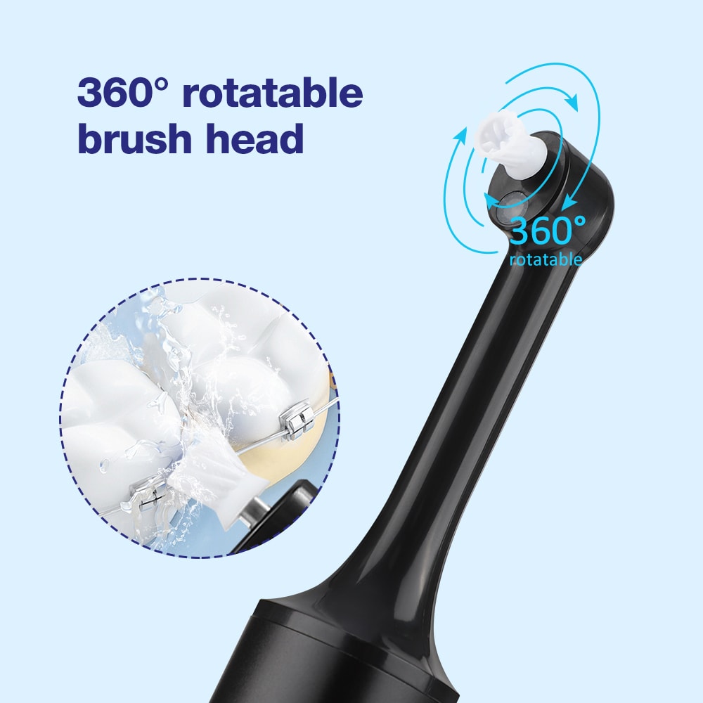 Smart Ultrasonic Tooth Cleaner With LED Portable Dental Plaque Remover USB Oral Care Tool 1