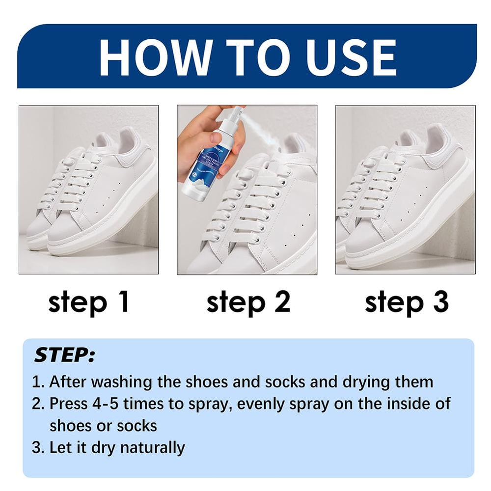 FreshStep Foot Odor Spray Shoe Deodorizer Long Lasting Anti Sweat Foot Care Mist 5