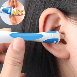 spiral ear wax removal tool silicone cleaner with reusable tips for safe ear hygiene