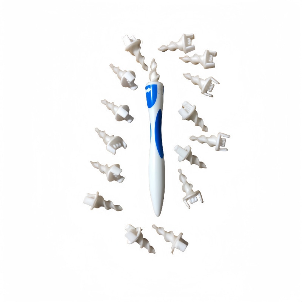 Spiral Ear Wax Removal Tool Silicone Cleaner with Reusable Tips for Safe Ear Hygiene