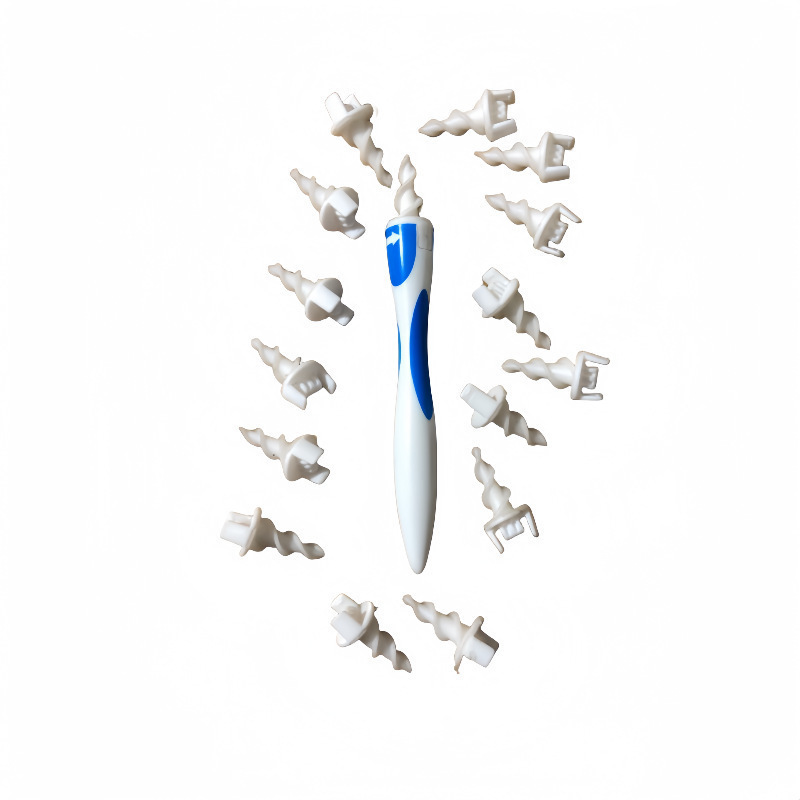 Spiral Ear Wax Removal Tool Silicone Cleaner with Reusable Tips for Safe Ear Hygiene