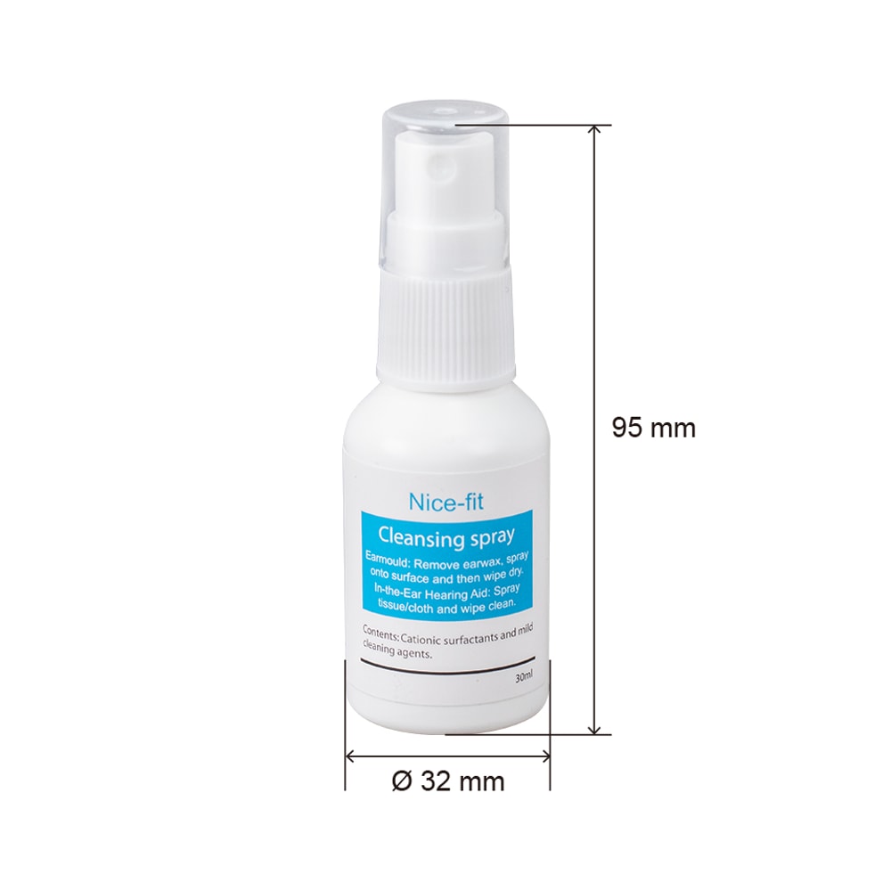 Nice Fit Hearing Aid Cleaning Spray Antibacterial Earmold Cleaner