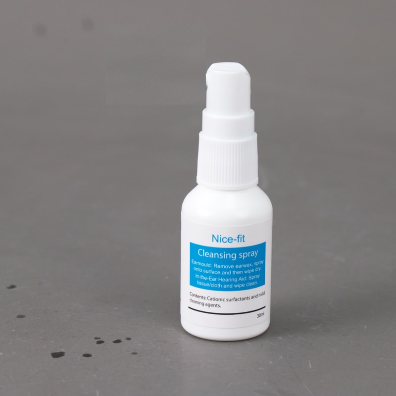 Nice Fit Hearing Aid Cleaning Spray Antibacterial Earmold Cleaner