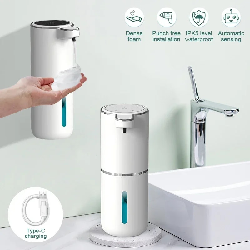 Smart Touchless Soap Dispenser USB Rechargeable Automatic Foam Dispenser