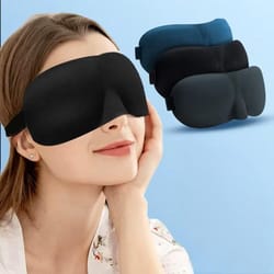 sleep mask contoured blackout eye mask for deep rest and travel comfort
