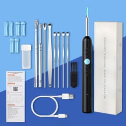 hd smart ear wax removal camera kit with wifi & led lights