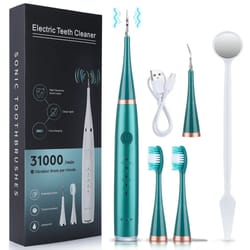 high intensity sonic electric toothbrush with teeth whitening and scaling kit