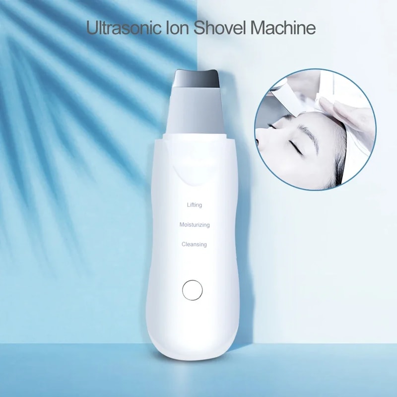 Ultrasonic Skin Scrubber Facial Spatula Deep Pore Cleansing Ion Peeling Device 2