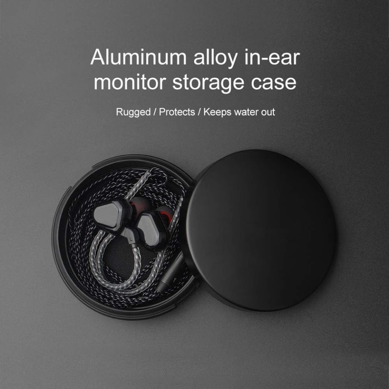 Universal Aluminum Earbuds Case Waterproof Hard Shell Portable Earphone Storage Box