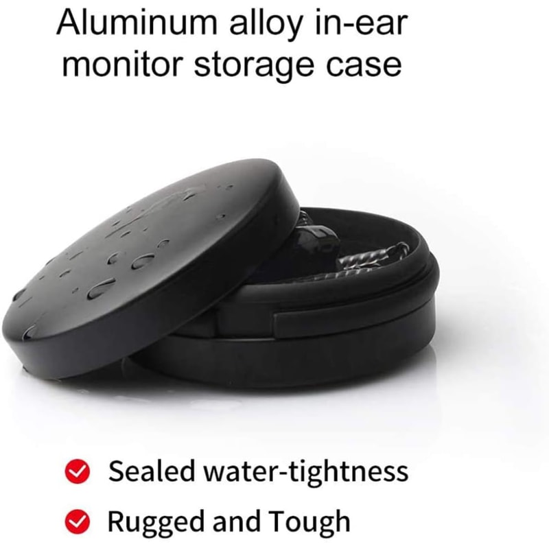 Universal Aluminum Earbuds Case Waterproof Hard Shell Portable Earphone Storage Box