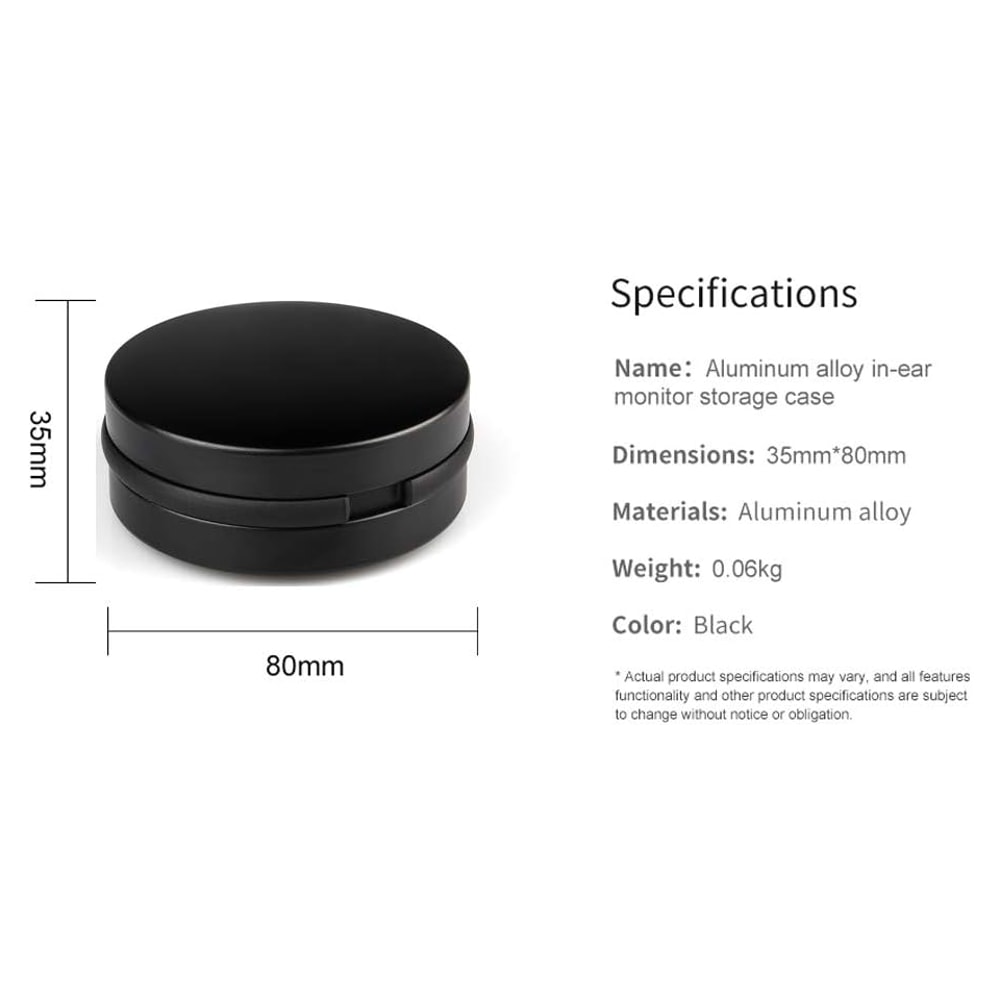 Universal Aluminum Earbuds Case Waterproof Hard Shell Portable Earphone Storage Box