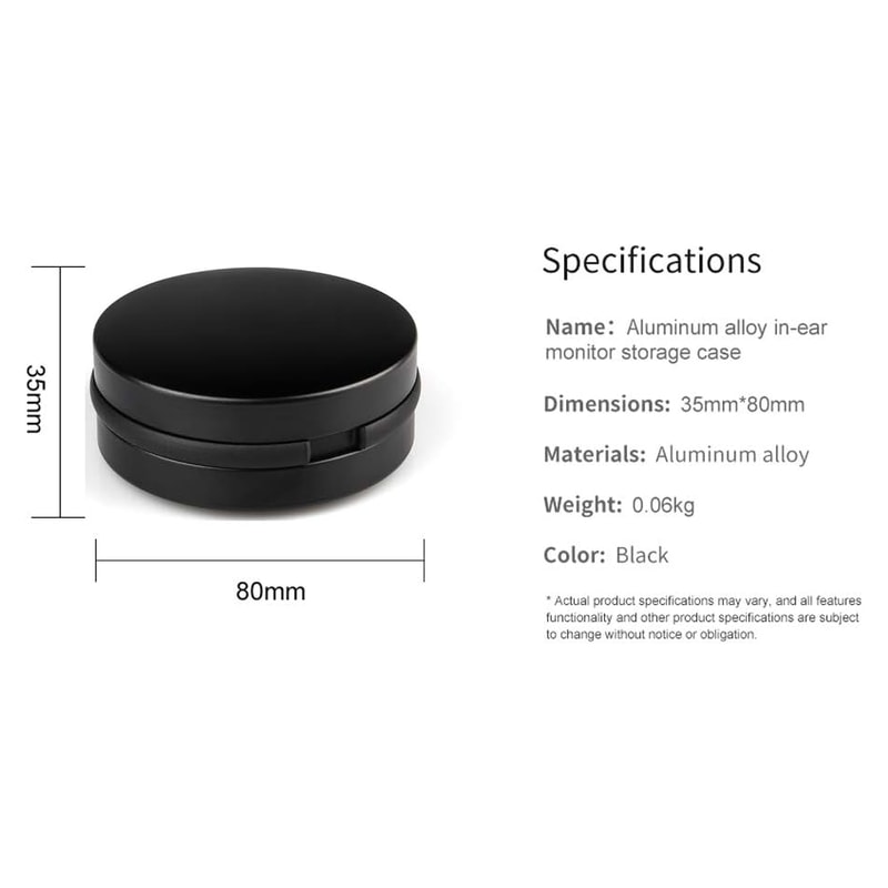 Universal Aluminum Earbuds Case Waterproof Hard Shell Portable Earphone Storage Box