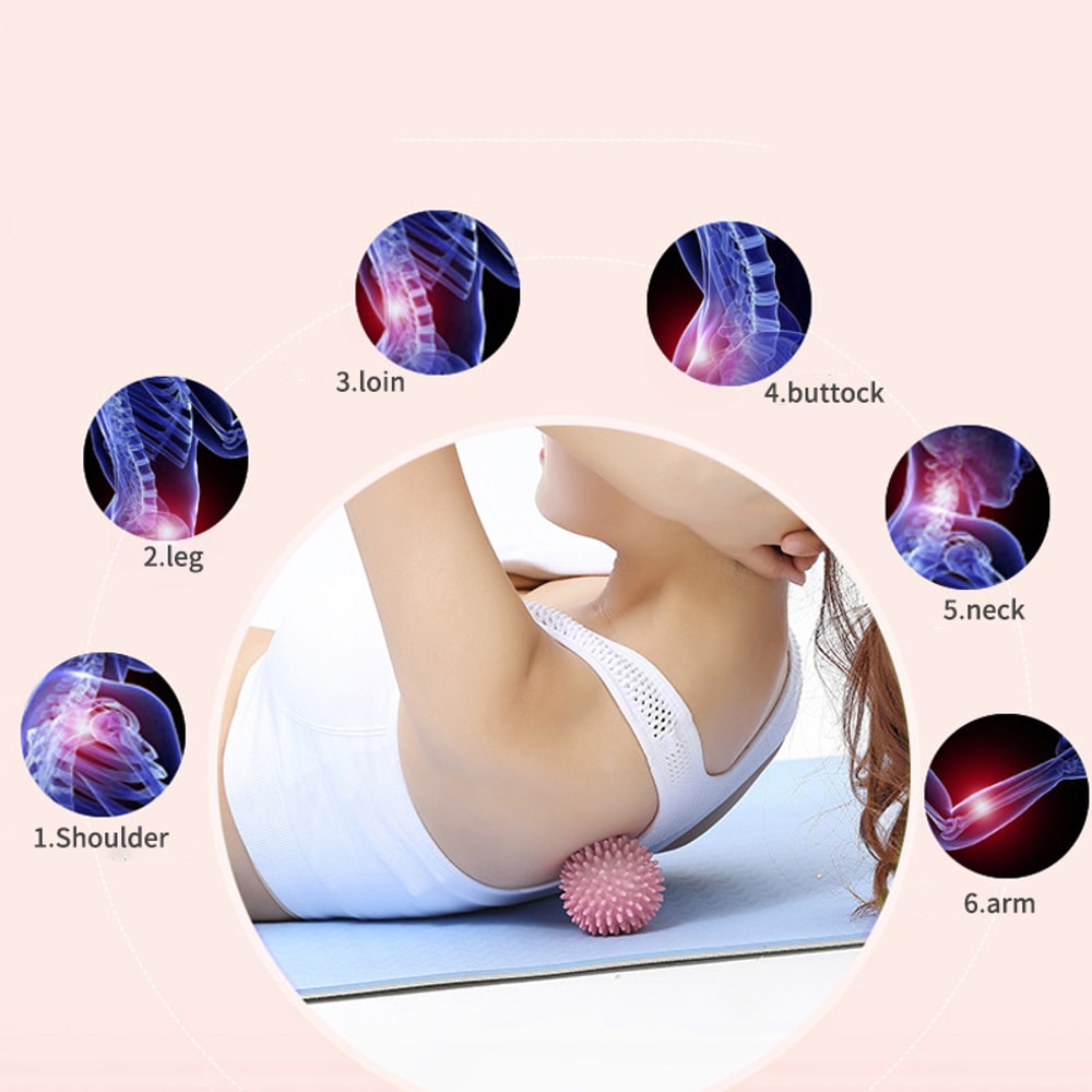 Hedgehog Spiky Massage Ball For Muscle Relief Fascia Therapy And Foot Pain Relaxation 0