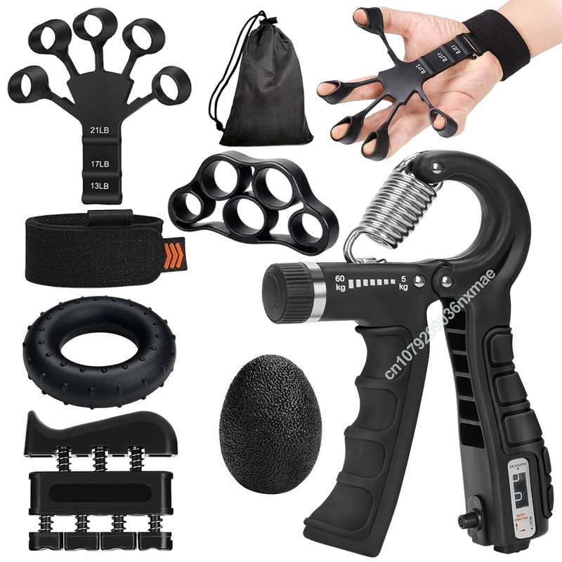 Adjustable Hand Gripper Strengthener Grip Trainer For Wrist And Finger Power 0