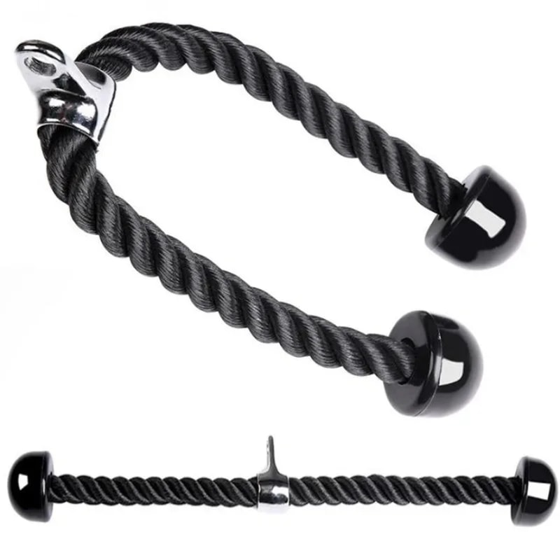 Heavy Duty Triceps Rope Cable Attachment for Gym Pulldown and Face Pull Workouts