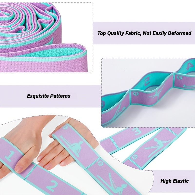 Elastic Resistance Band for Stretching Pilates Yoga Strap Dance Training Loop