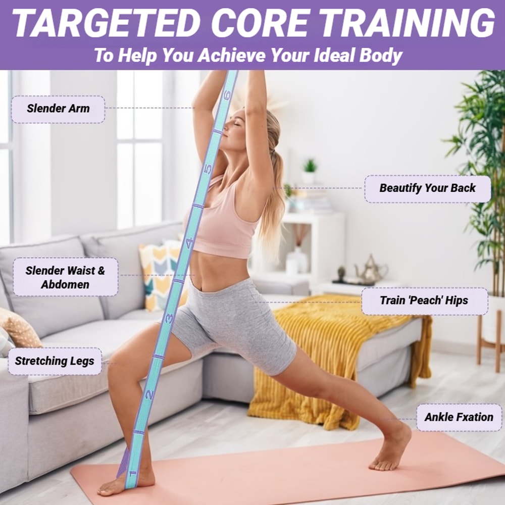 Elastic Resistance Band for Stretching Pilates Yoga Strap Dance Training Loop