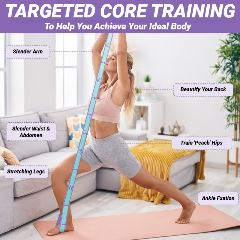 Elastic Resistance Band for Stretching Pilates Yoga Strap Dance Training Loop