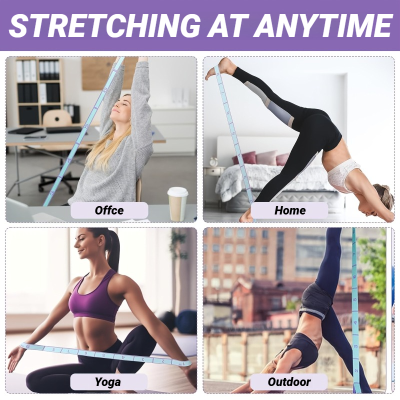 Elastic Resistance Band for Stretching Pilates Yoga Strap Dance Training Loop