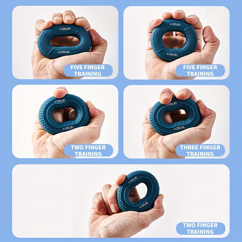 Adjustable Hand Grip Strengthener Ring For Finger And Forearm Training 3