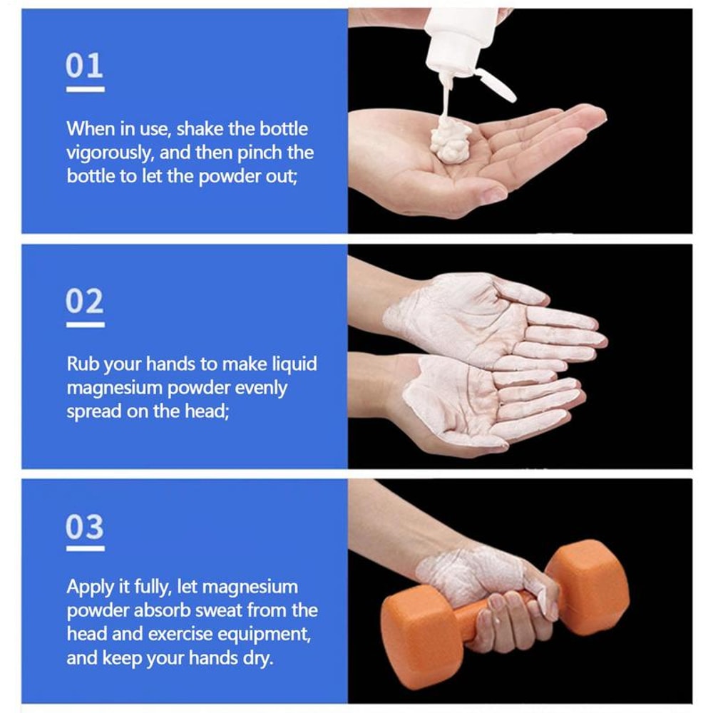 Liquid Magnesium Grip Chalk For Gym Rock Climbing Pole Dancing Sweat Resistant Hand Grip 5