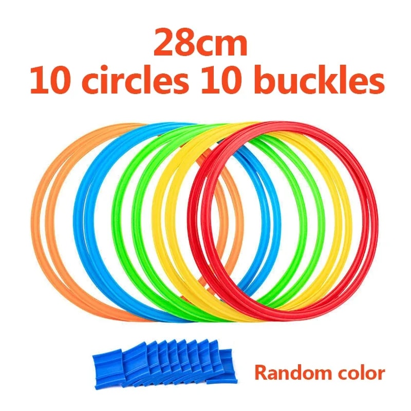 Piece Agility Training Rings Set For Speed Drills Football Training Equipment 6