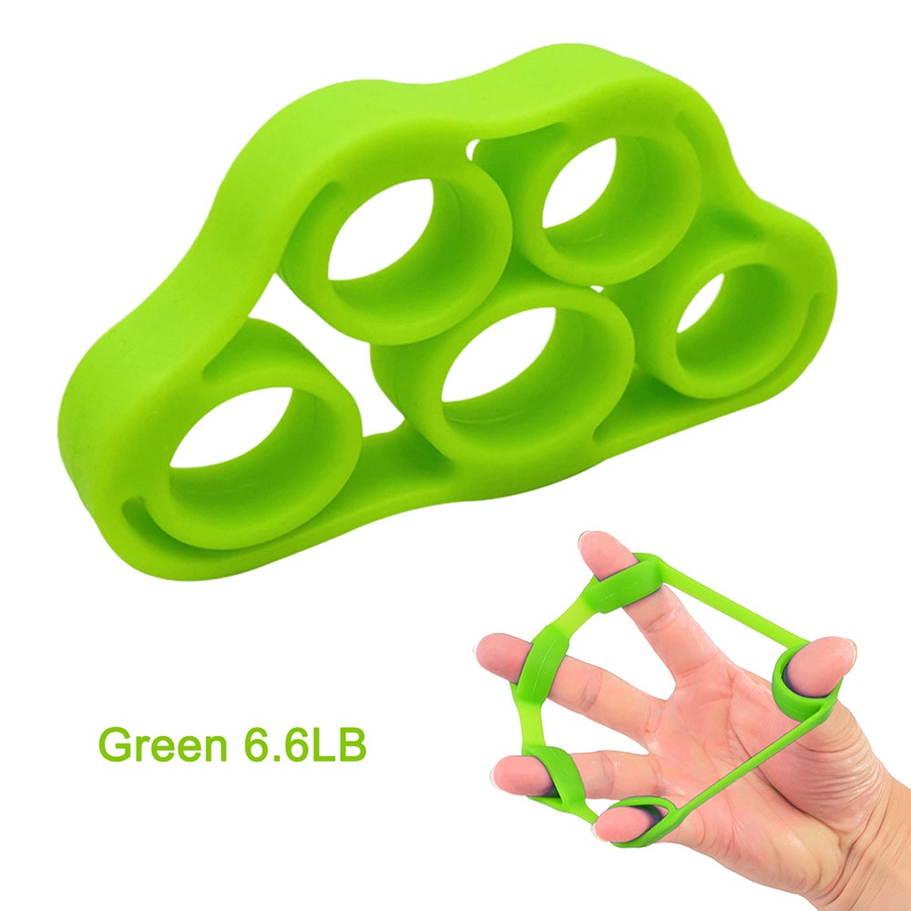 Finger Strength Trainer Silicone Hand Grip Exerciser For Fitness And Rehab 0