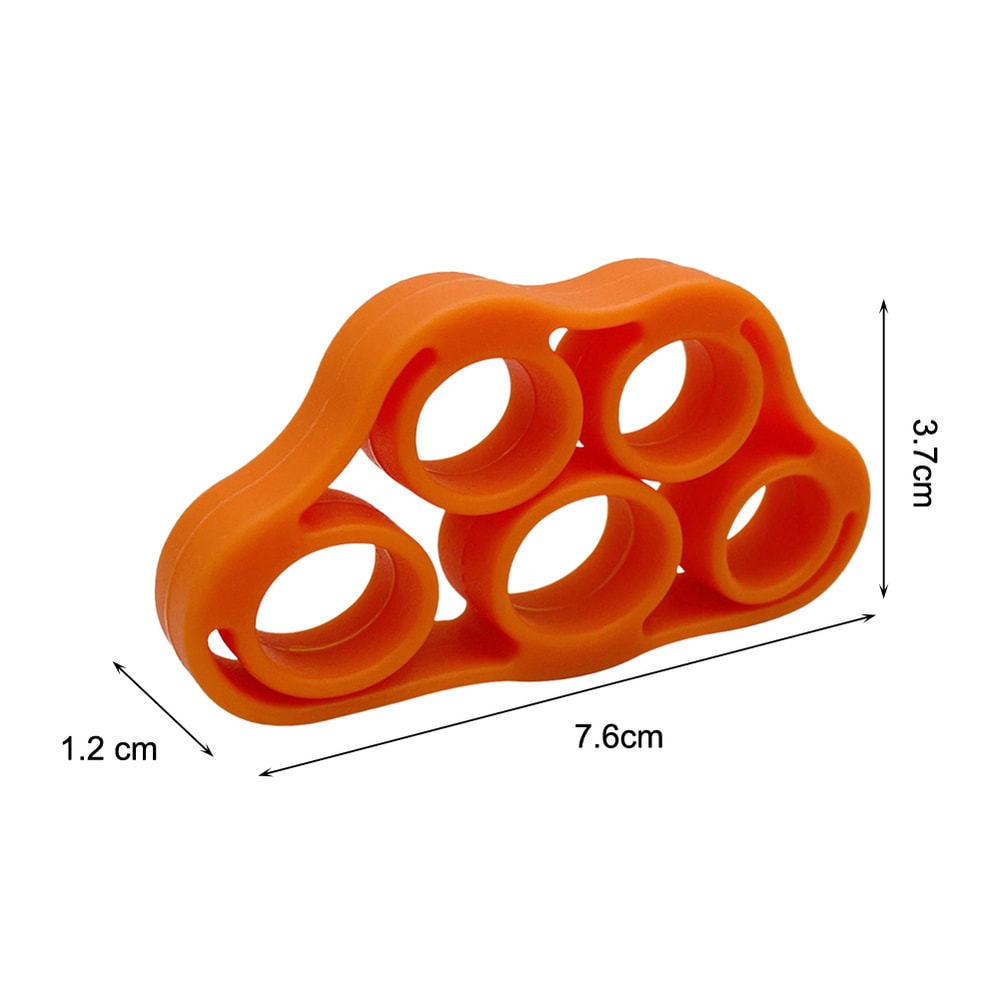 Finger Strength Trainer Silicone Hand Grip Exerciser For Fitness And Rehab 5