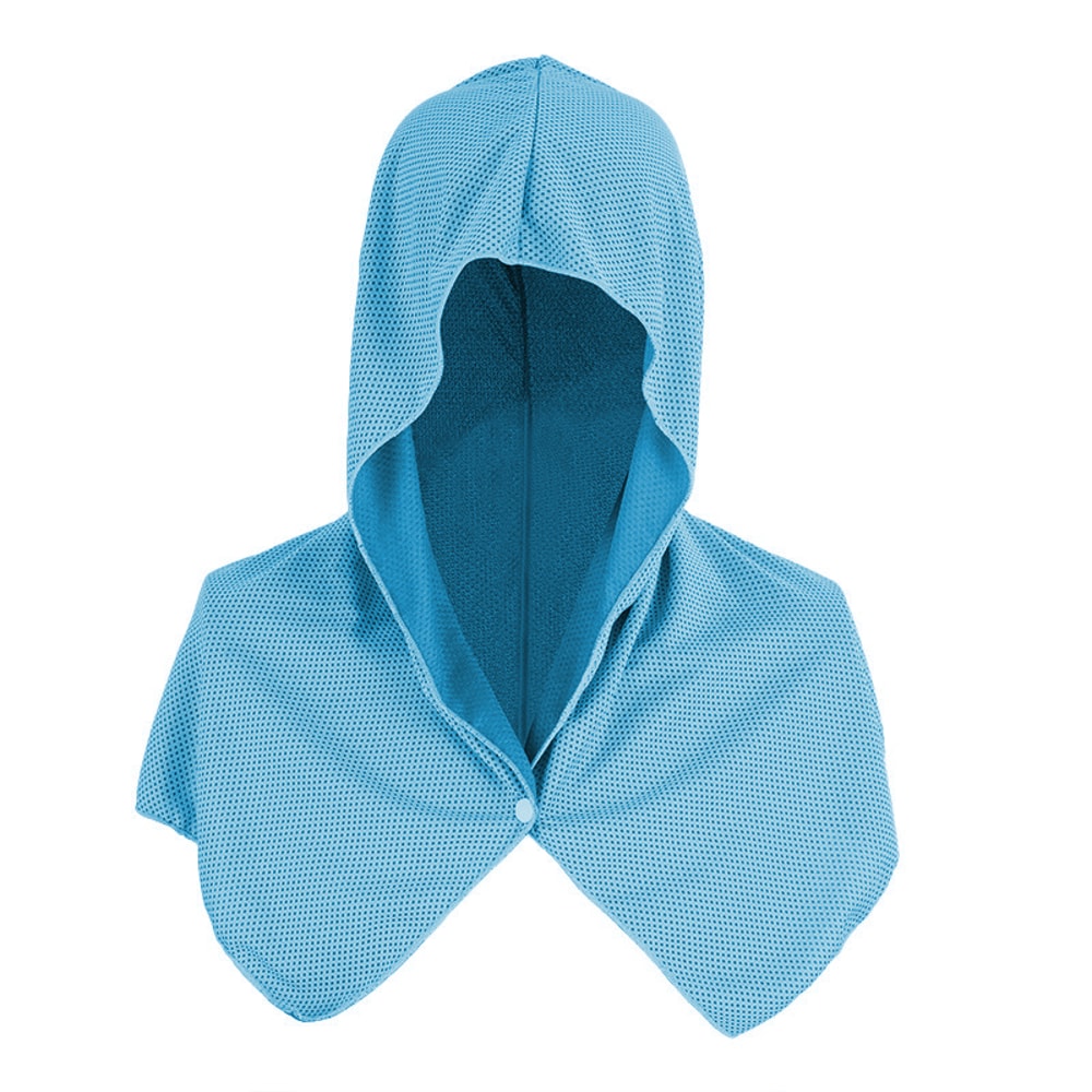 Cooling Hoodie Towel with UV Protection Quick Dry Sports Hooded Towel for Outdoor Fitness