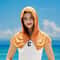 Cooling Hoodie Towel with UV Protection Quick Dry Sports Hooded Towel for Outdoor Fitness