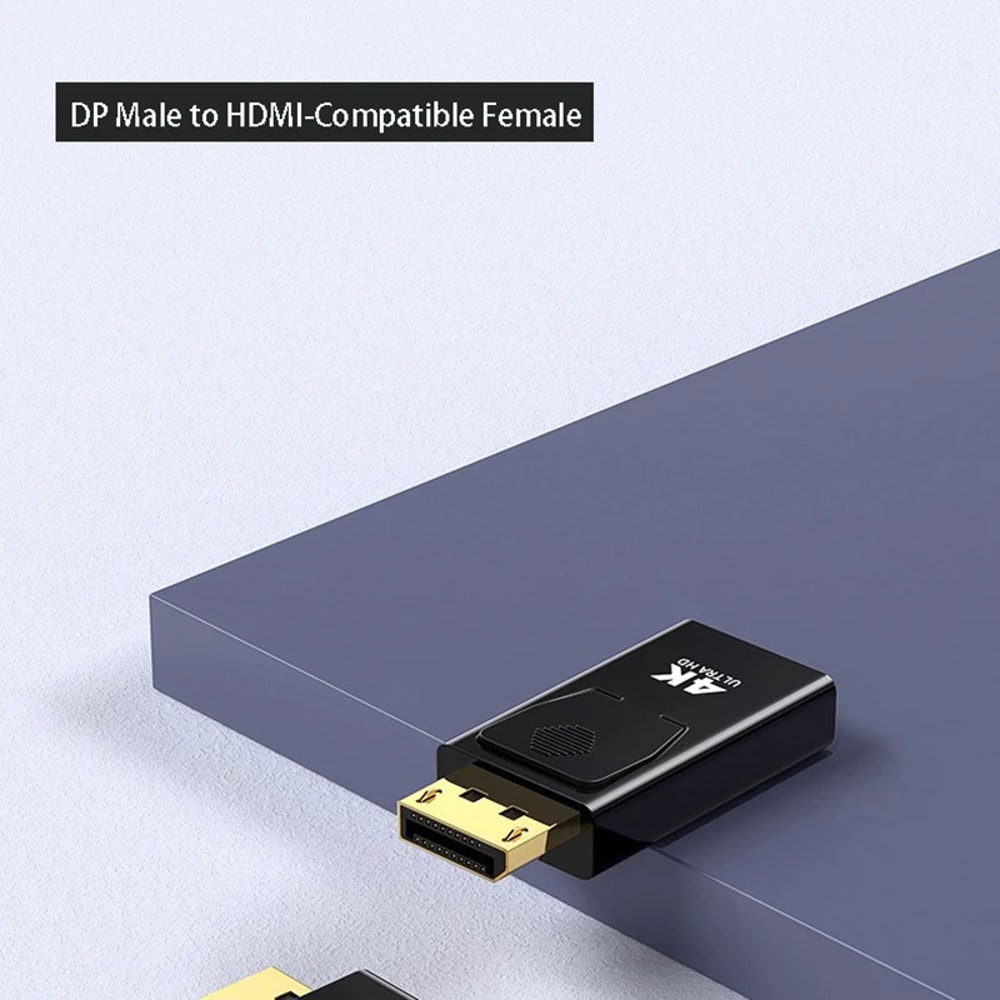 DisplayPort to HDMI Adapter Cable for Smooth Audio Video Streaming