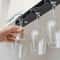 Under Cabinet Wine Glass Rack No Drill Hanging Holder For Stemware Storage 2