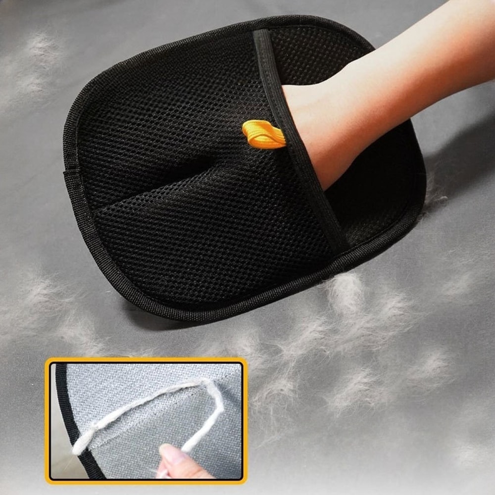 Double Sided Pet Hair Remover Gloves for Furniture, Carpets & Grooming