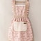 Pink Canvas Kitchen Apron for Women Breathable Waterproof Cute Cooking & Cleaning Apron