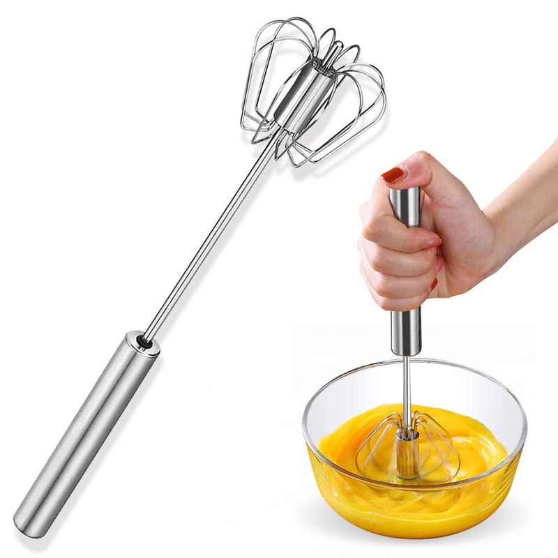 Speed Manual Hand Mixer for Effortless Batter, Eggs & Baby Food Prep