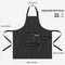Pack Striped Kitchen Apron Set Adjustable Oil Resistant Unisex Work Aprons 3