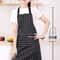 Pack Striped Kitchen Apron Set Adjustable Oil Resistant Unisex Work Aprons 5